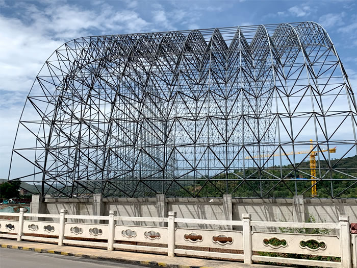 廊坊山寨矿储煤棚网架